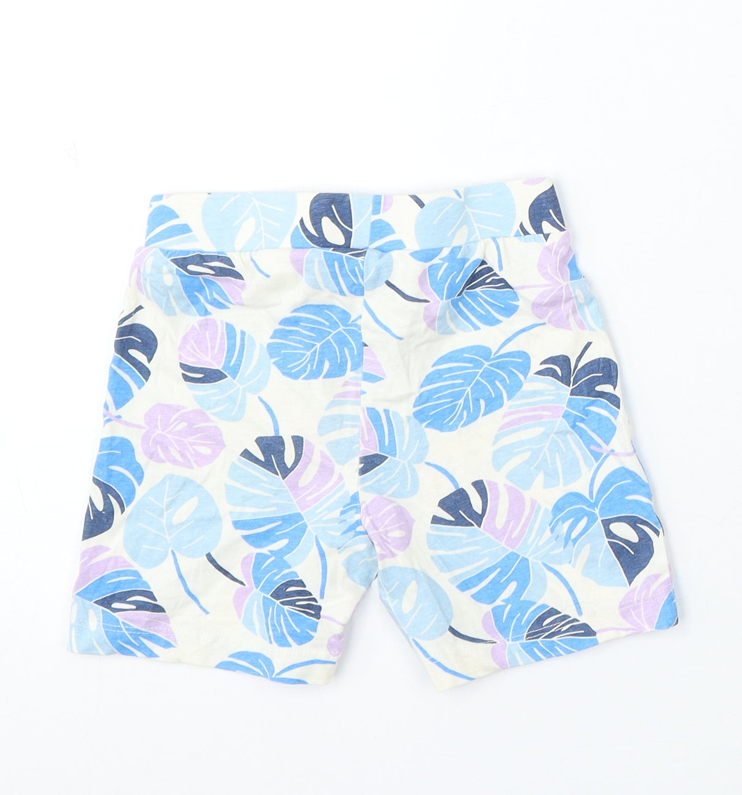 Primark Girls Multicoloured Floral Cotton Sweat Shorts Size 2-3 Years Regular Drawstring