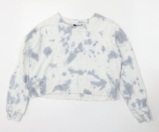 915 Generation Girls Multicoloured Geometric Cotton Pullover Sweatshirt Size 12-13 Years - Tie Dye