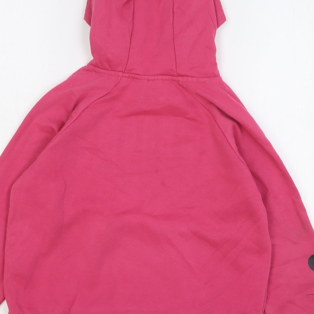 Primark Girls Pink Cotton Pullover Hoodie Size 10-11 Years Pullover - Mickey Mouse