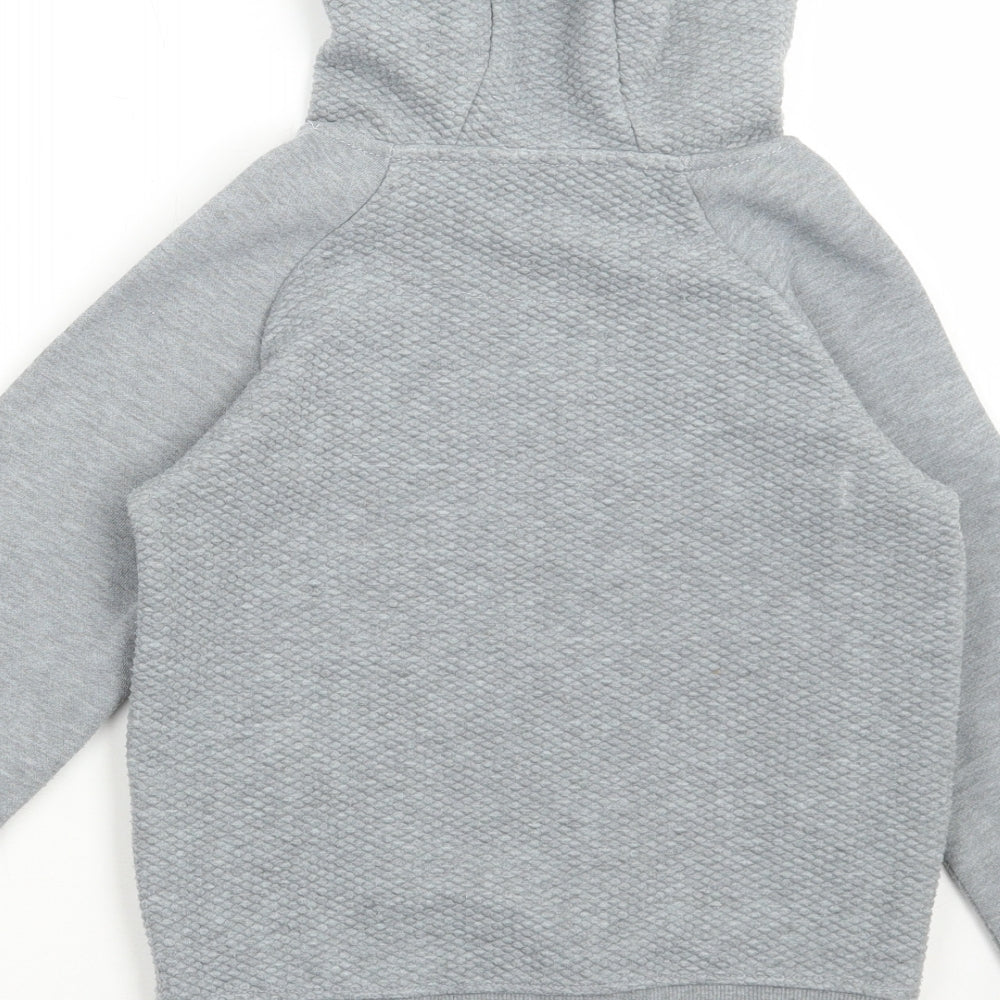 Primark Boys Grey Polyester Pullover Hoodie Size 9-10 Years Pullover
