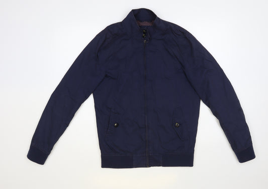 Burton Mens Blue Bomber Jacket Jacket Size S Zip