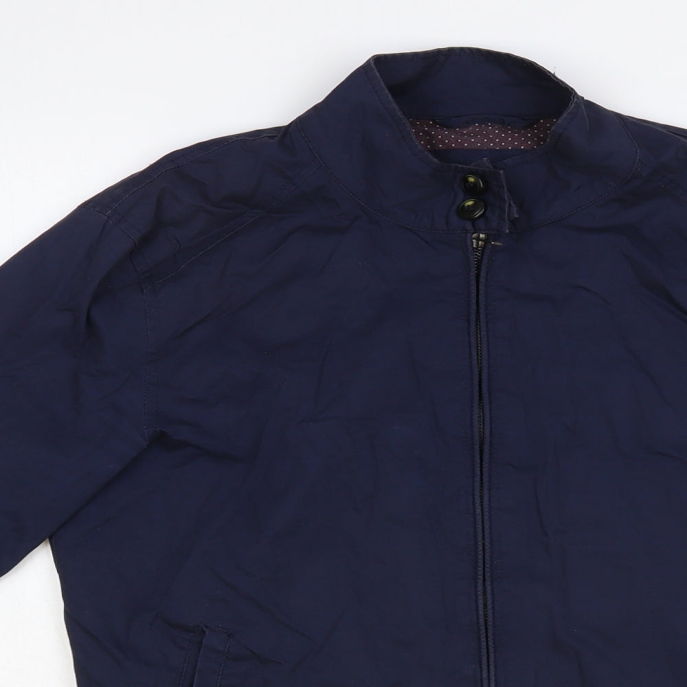Burton Mens Blue Bomber Jacket Jacket Size S Zip