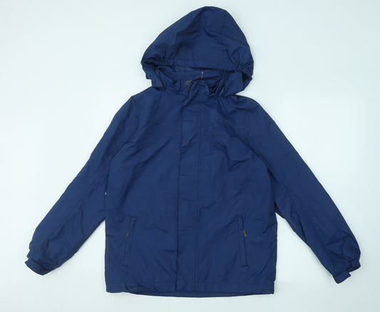 Peter Storm Boys Blue Rain Coat Coat Size 13 Years Zip