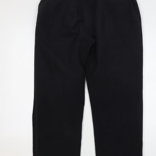 Blue Harbour Mens Black Polyester Sweatpants Trousers Size 36 L29 in Regular Drawstring