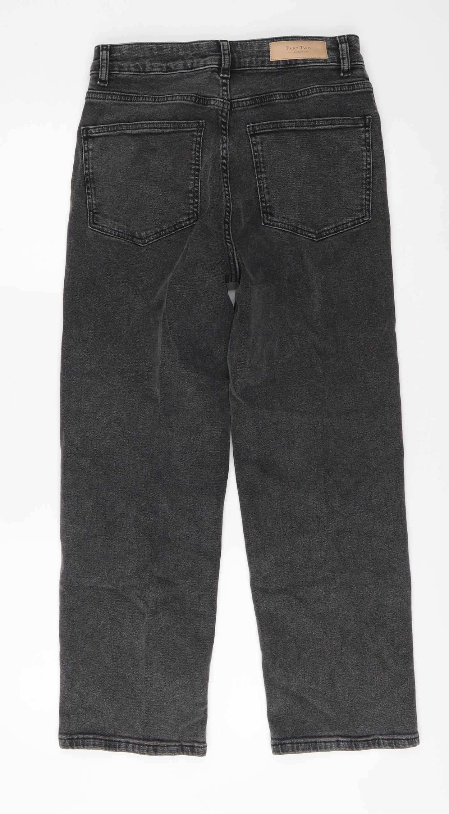 Part Two Womens Grey Cotton Boyfriend Jeans Size 27 in L26 in Regular Button