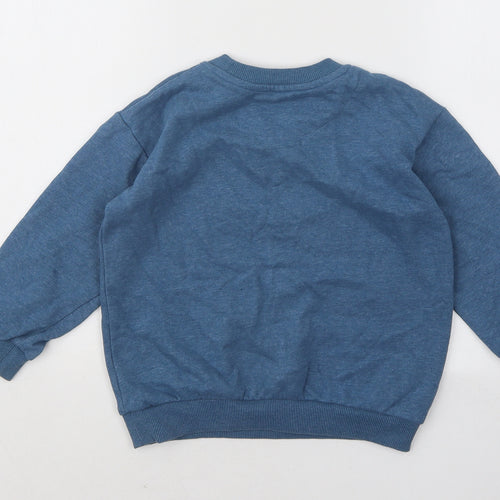 Nutmeg Boys Blue Cotton Pullover Sweatshirt Size 4-5 Years Pullover