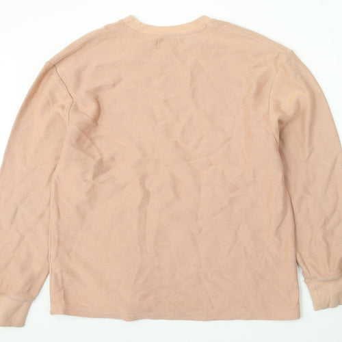 Topman Mens Pink Cotton Pullover Sweatshirt Size M