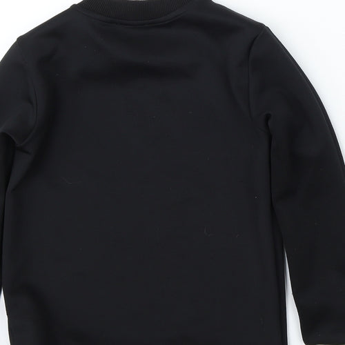 River Island Boys Black Polyester Pullover Sweatshirt Size 7-8 Years - 20Twenty