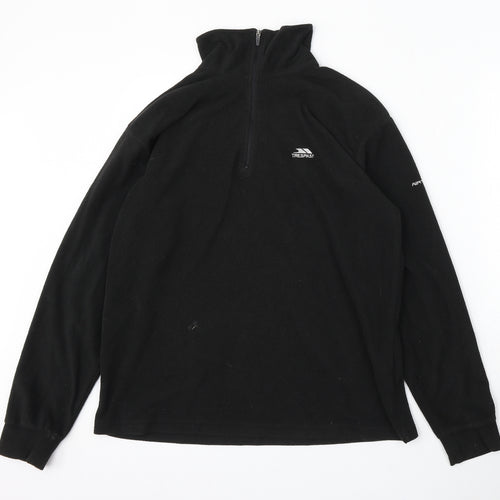 Trespass Mens Black Polyester Full Zip Sweatshirt Size S