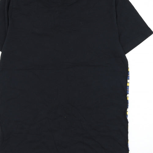Matalan Mens Multicoloured Striped Cotton T-Shirt Size M Round Neck