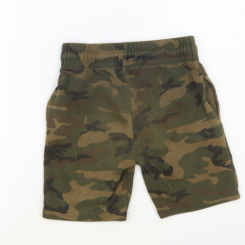 Primark Boys Brown Camouflage Cotton Sweat Shorts Size 8-9 Years Regular