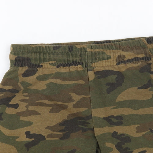 Primark Boys Brown Camouflage Cotton Sweat Shorts Size 8-9 Years Regular