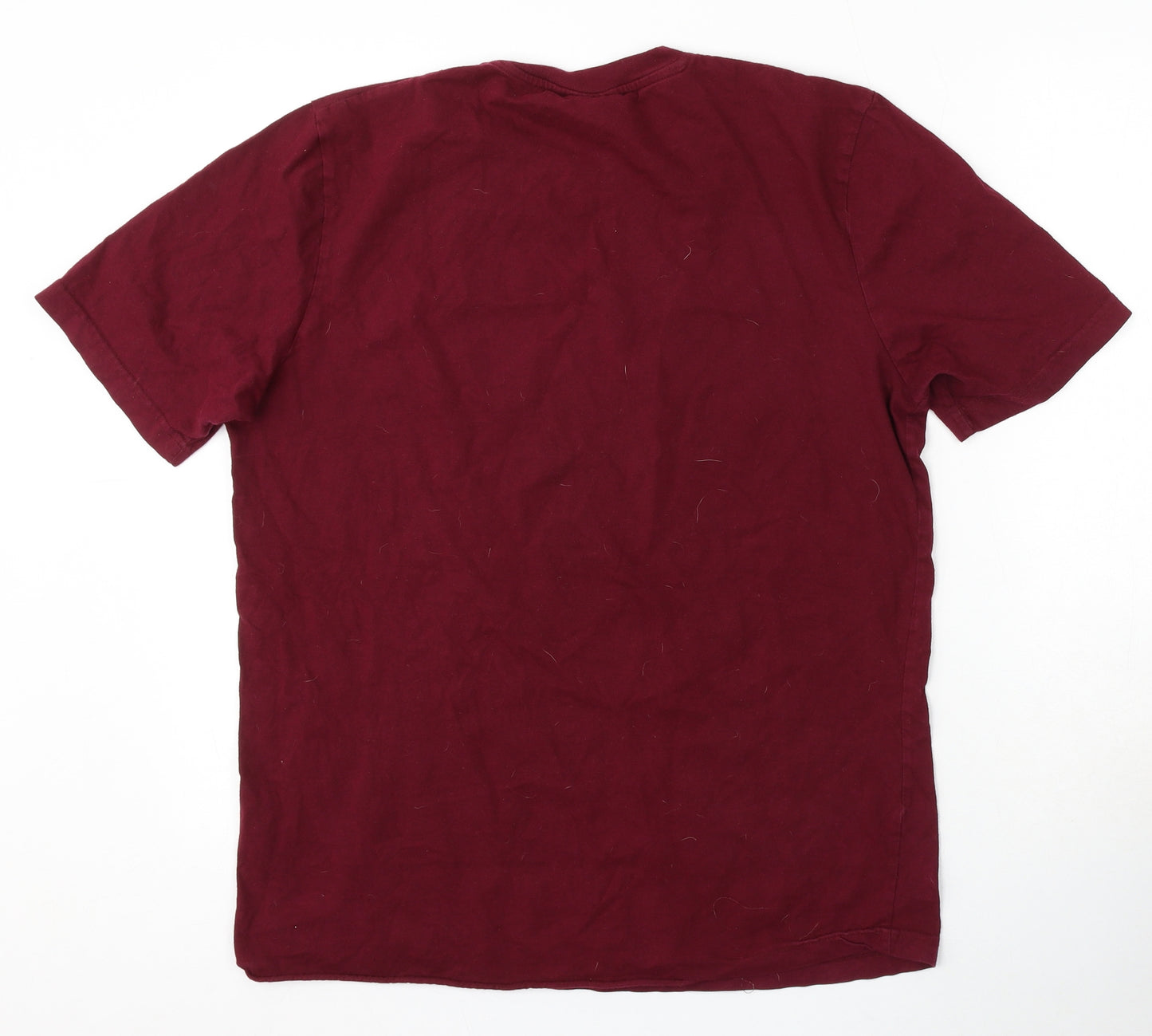 Kangaroo Poo Mens Red Cotton T-Shirt Size M Round Neck
