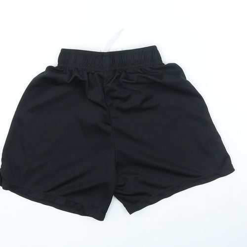 Sondico Boys Black Polyester Sweat Shorts Size 7-8 Years Regular Drawstring