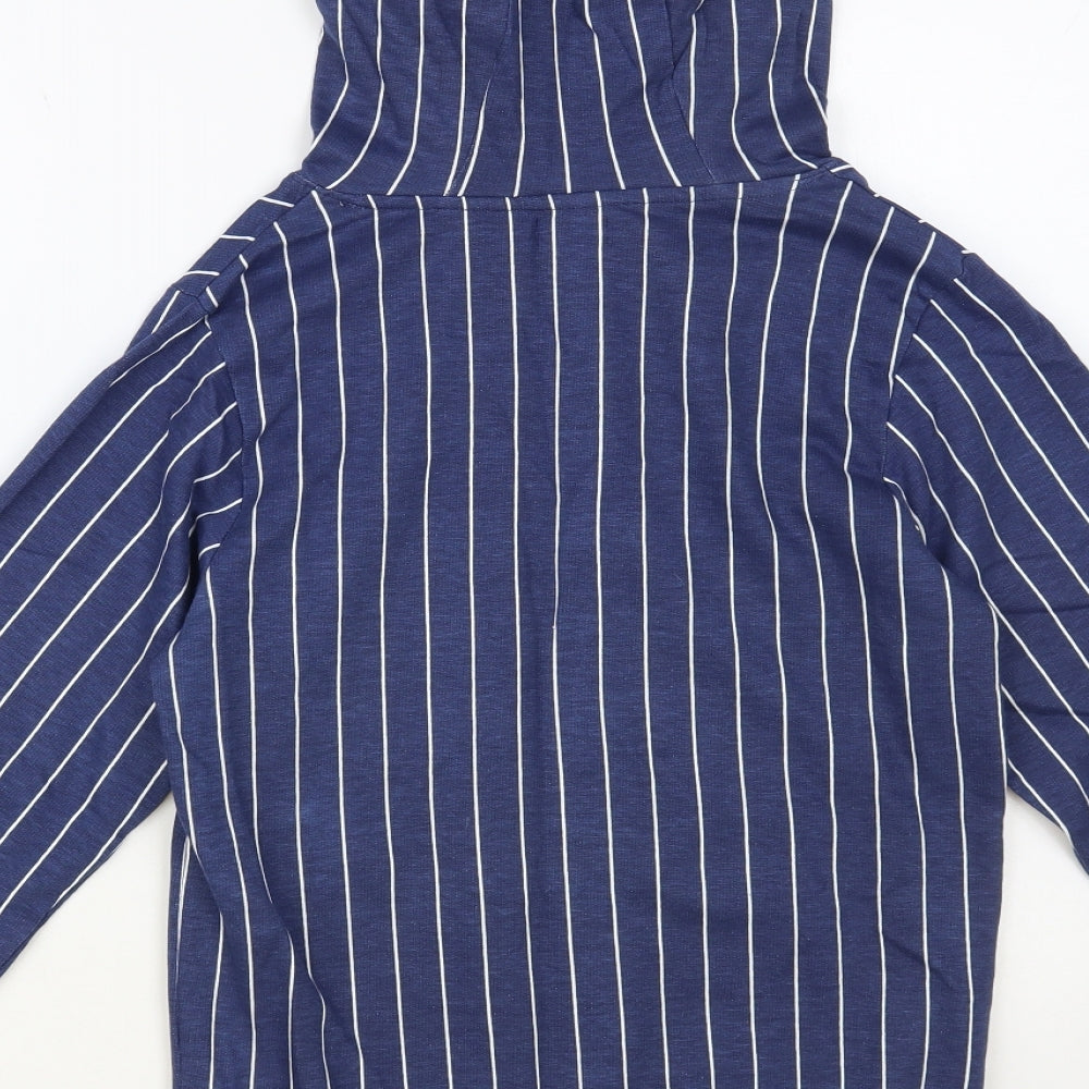 Studio Boys Blue Striped Cotton Pullover Hoodie Size 10-11 Years Pullover - Legendary Squad
