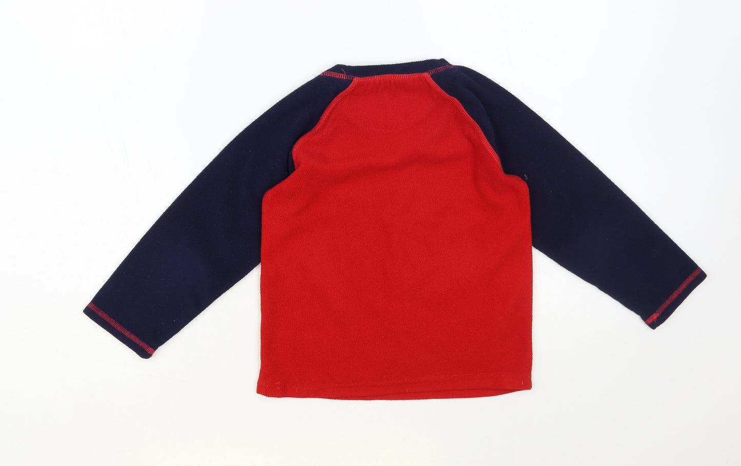Dunnes Stores Boys Red Colourblock Polyester Pullover Sweatshirt Size 5-6 Years Pullover - Bear