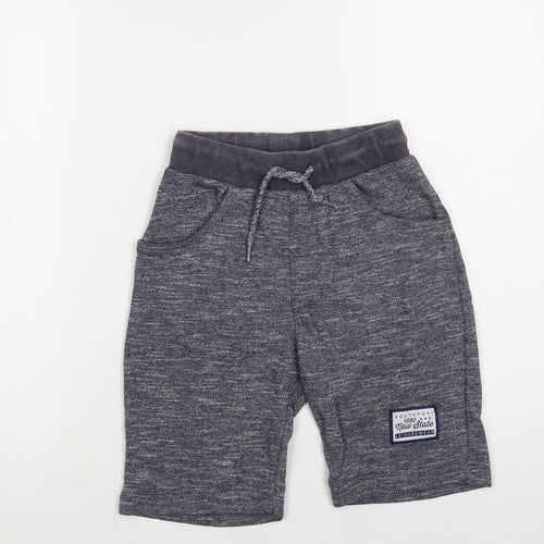 Dunnes Stores Boys Grey Cotton Sweat Shorts Size 8-9 Years Regular Drawstring