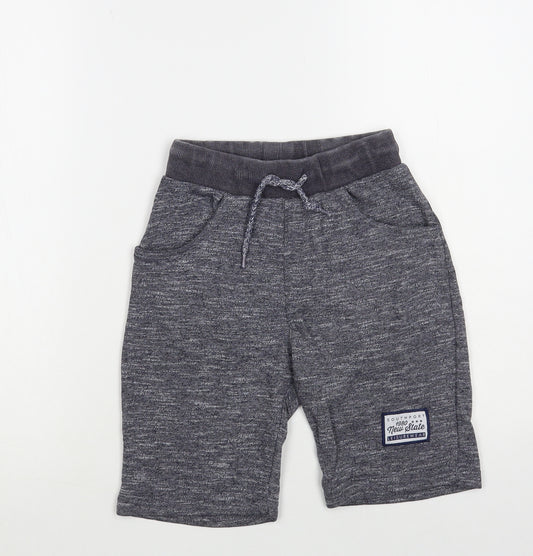 Dunnes Stores Boys Grey Cotton Sweat Shorts Size 8-9 Years Regular Drawstring