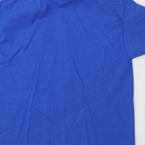 Rangers Boys Blue Cotton Basic T-Shirt Size 7-8 Years Round Neck - Rangers FC Academy