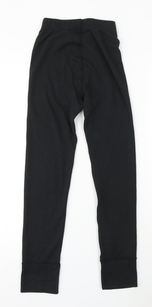 Trespass Girls Black Polyester Jogger Trousers Size 7-8 Years Regular