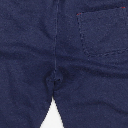 Demo Boys Blue Polyester Sweat Shorts Size 11-12 Years Regular