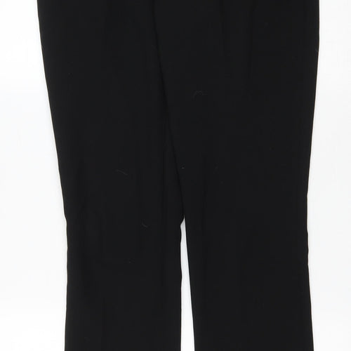 Dunes Womens Black Polyester Dress Pants Trousers Size 8 L29 in Regular Zip