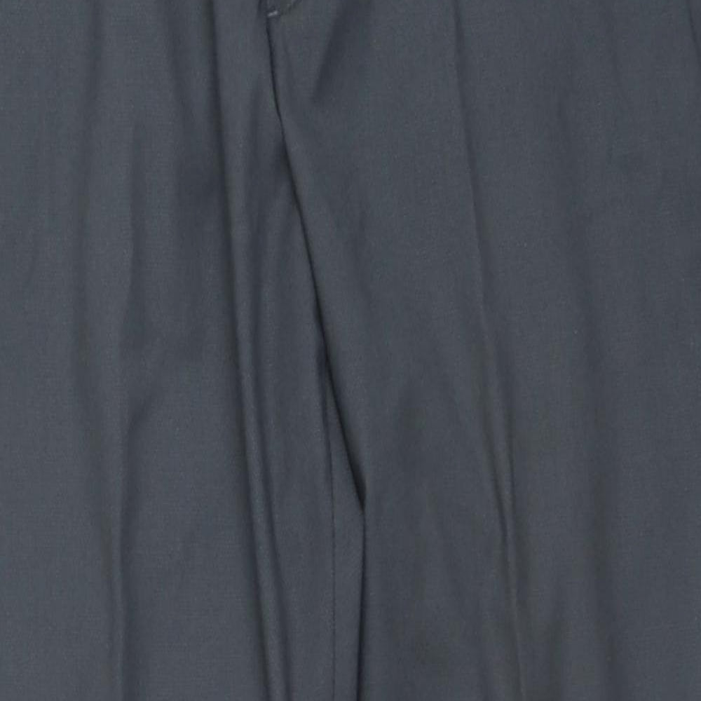 Perry Ellis Mens Grey Polyester Trousers Size 38 in L25 in Regular Zip