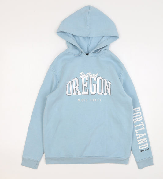 New Look Girls Blue Polyester Pullover Hoodie Size 12-13 Years Pullover - Portland Oregon