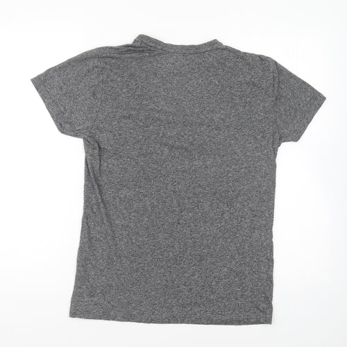 Primark Mens Grey Cotton T-Shirt Size S Round Neck