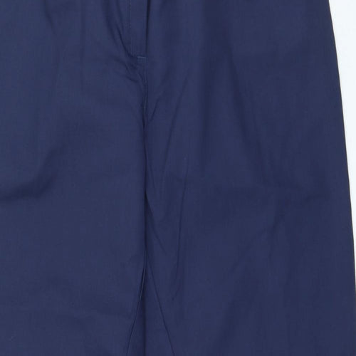 Meltemi Mens Blue Polyester Trousers Size 30 in L25 in Regular Zip