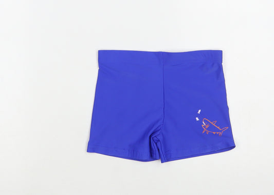 George Boys Blue Polyester Bermuda Shorts Size 5-6 Years Regular - Swim Shorts
