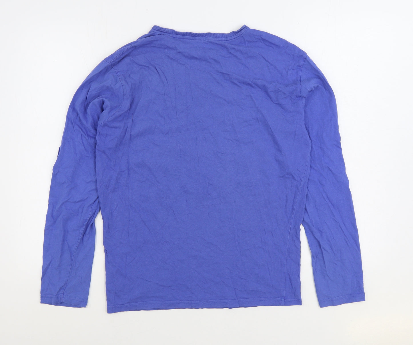 Cedar Wood State Mens Blue Cotton T-Shirt Size M Round Neck - Munich