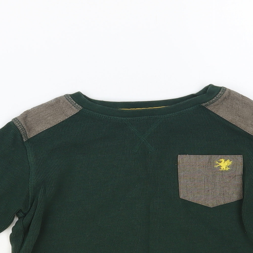 NEXT Boys Green Cotton Pullover Sweatshirt Size 5 Years Pullover