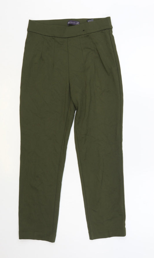 Marks and Spencer Womens Green Viscose Jogger Leggings Size 8 L26 in