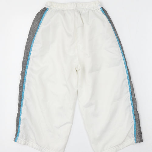 Everlast Boys White Polyester Sweat Shorts Size 9-10 Years Regular Drawstring