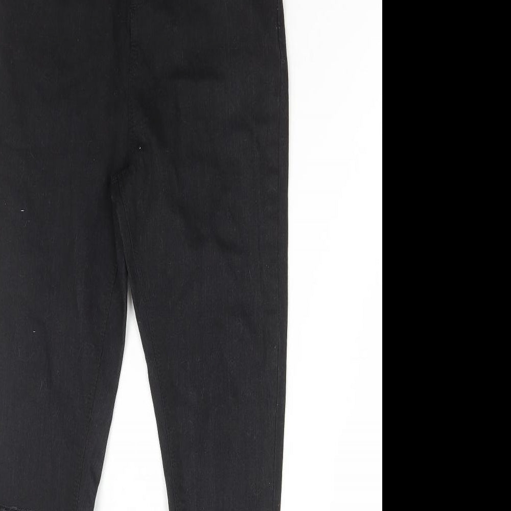 Studio Girls Black Cotton Skinny Jeans Size 12-13 Years Regular Zip