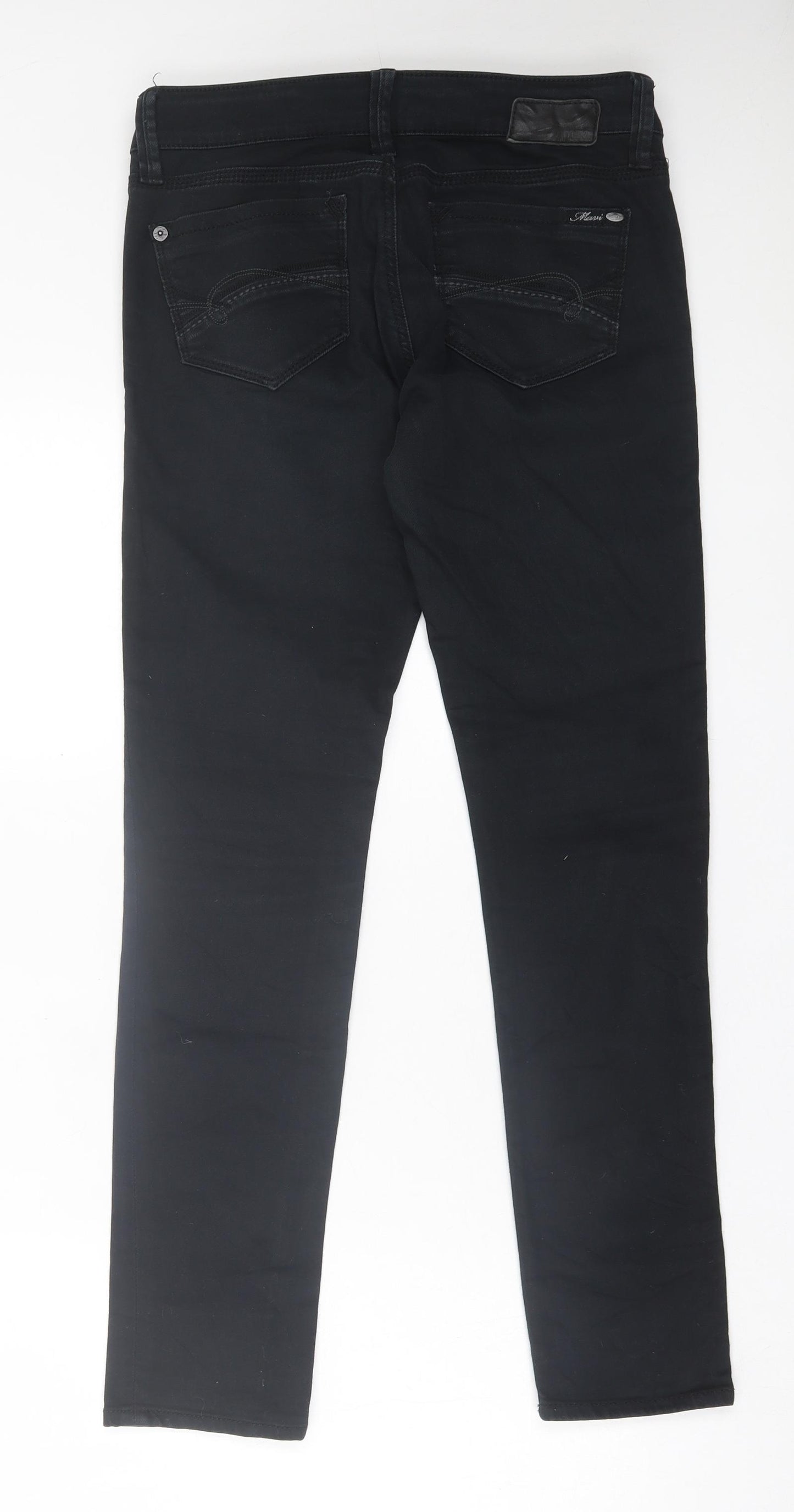 Mavi Womens Black Cotton Skinny Jeans Size 28 in L27 in Regular Button