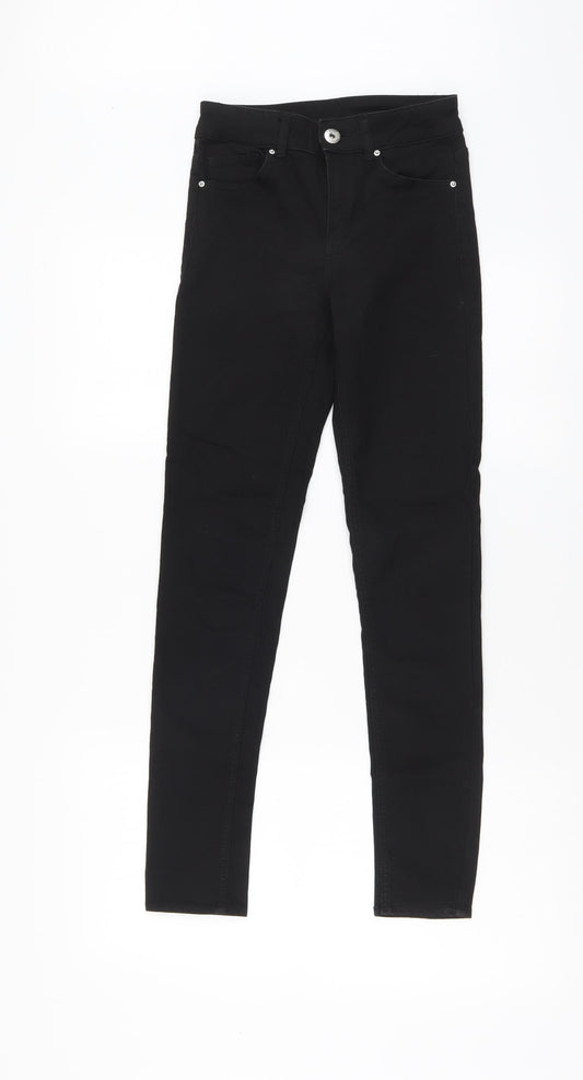 H&M Womens Black Cotton Jegging Leggings Size XS L28 in