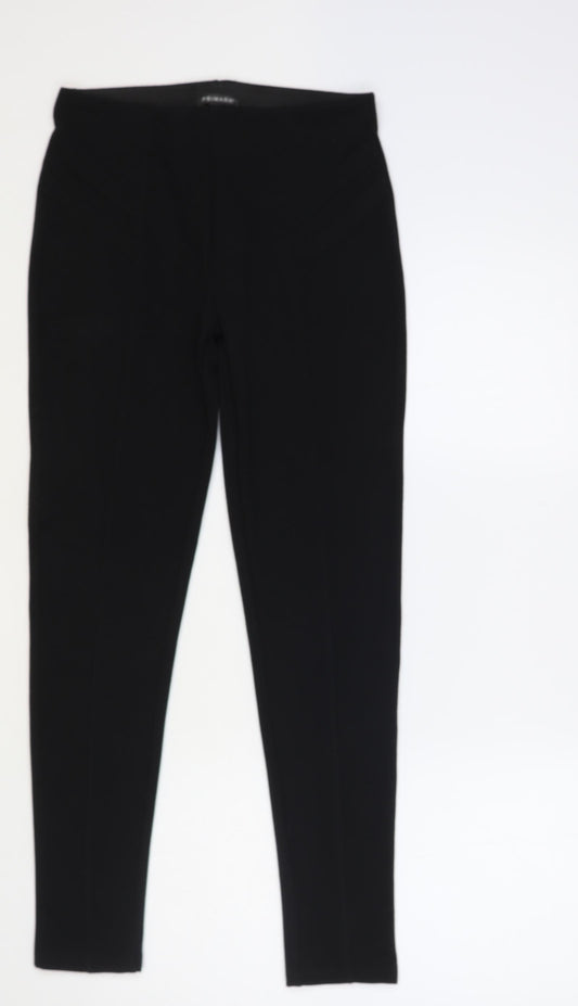Primark Girls Black Polyester Jogger Trousers Size 14-15 Years Regular Pullover - Leggings