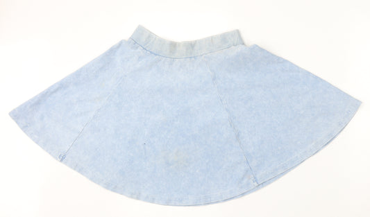 915 Generation Girls Blue Cotton Skater Skirt Size 12-13 Years Regular