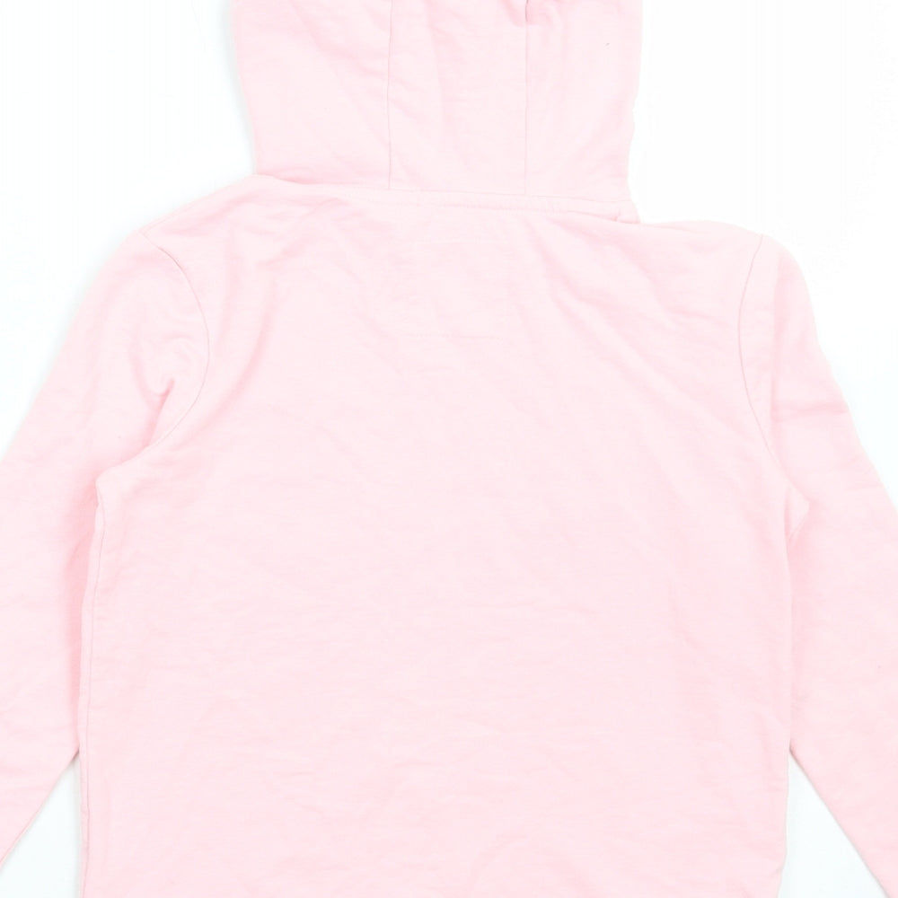 Young Dimension Girls Pink Cotton Pullover Hoodie Size 10-11 Years Pullover - Sunset beach