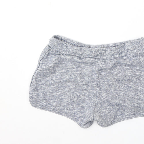 F&F Girls Blue Cotton Sweat Shorts Size 9-10 Years Regular