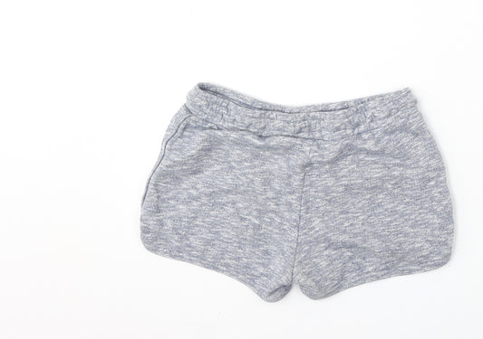 F&F Girls Blue Cotton Sweat Shorts Size 9-10 Years Regular