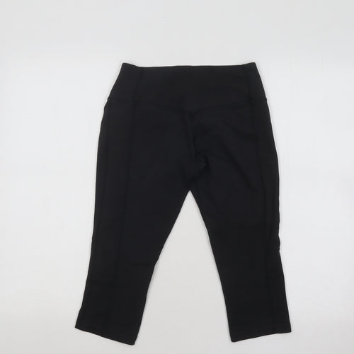 Nike Womens Black Cotton Cropped Leggings Size XS L15 in Regular Pullover