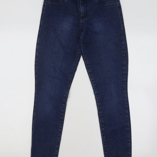 JustFab Womens Blue Cotton Skinny Jeans Size 27 in L27 in Regular Button