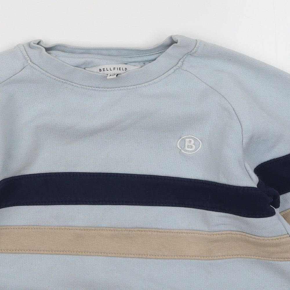 Bellfield Boys Blue Cotton Pullover Sweatshirt Size 9-10 Years Pullover