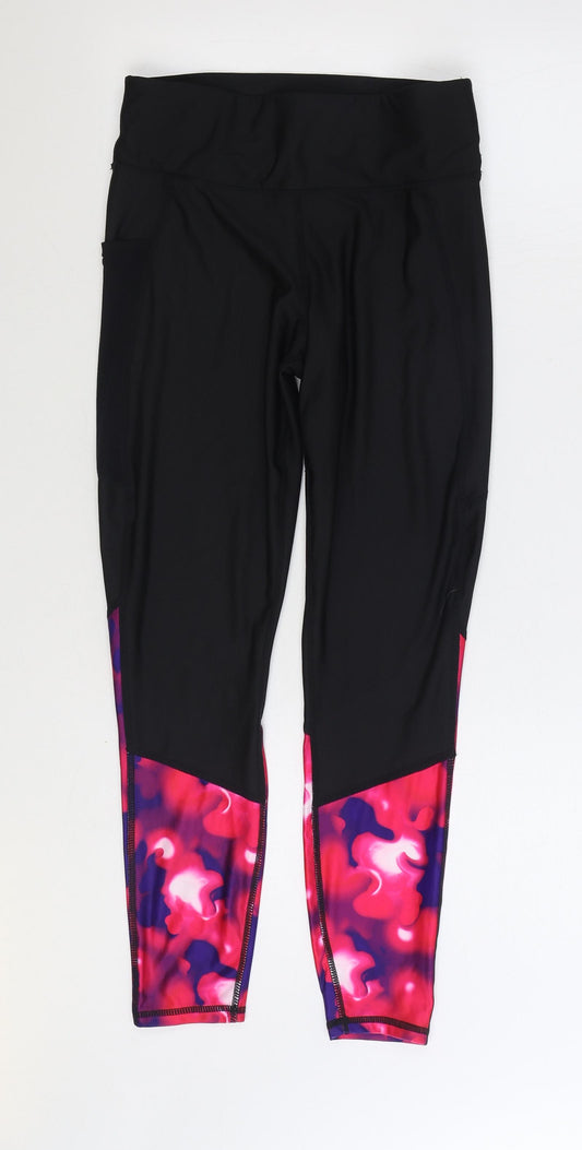 Souluxe Womens Multicoloured Geometric Polyester Jogger Leggings Size 10 L27 in