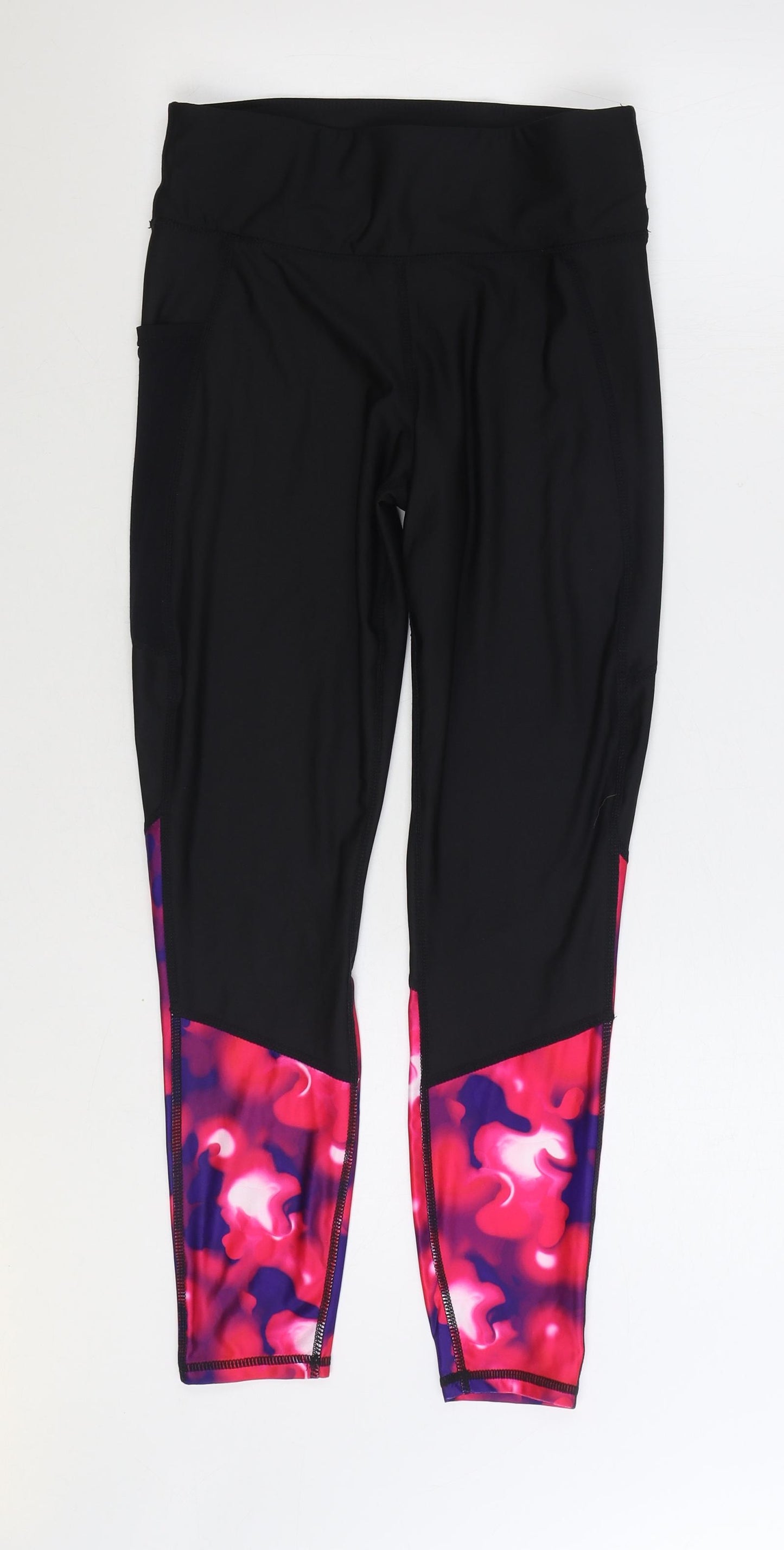 Souluxe Womens Multicoloured Geometric Polyester Jogger Leggings Size 10 L27 in