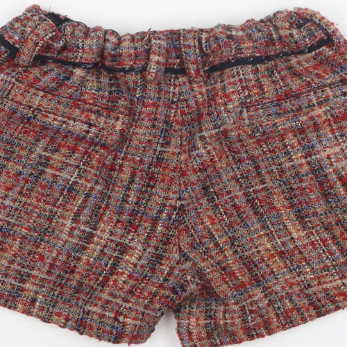 Nono Girls Multicoloured Acrylic Chino Shorts Size 11-12 Years Regular Zip