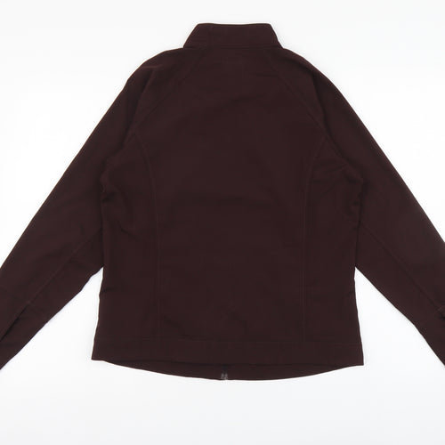 Columbia Womens Brown Polyester Full Zip Sweatshirt Size L Zip